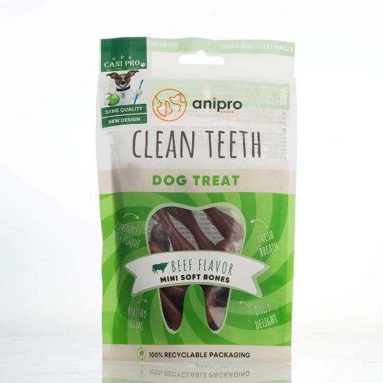 Миазоо Cani Pro Dental - Кучешко лакомство дентални мини кокалчета с говеждо, 84 гр